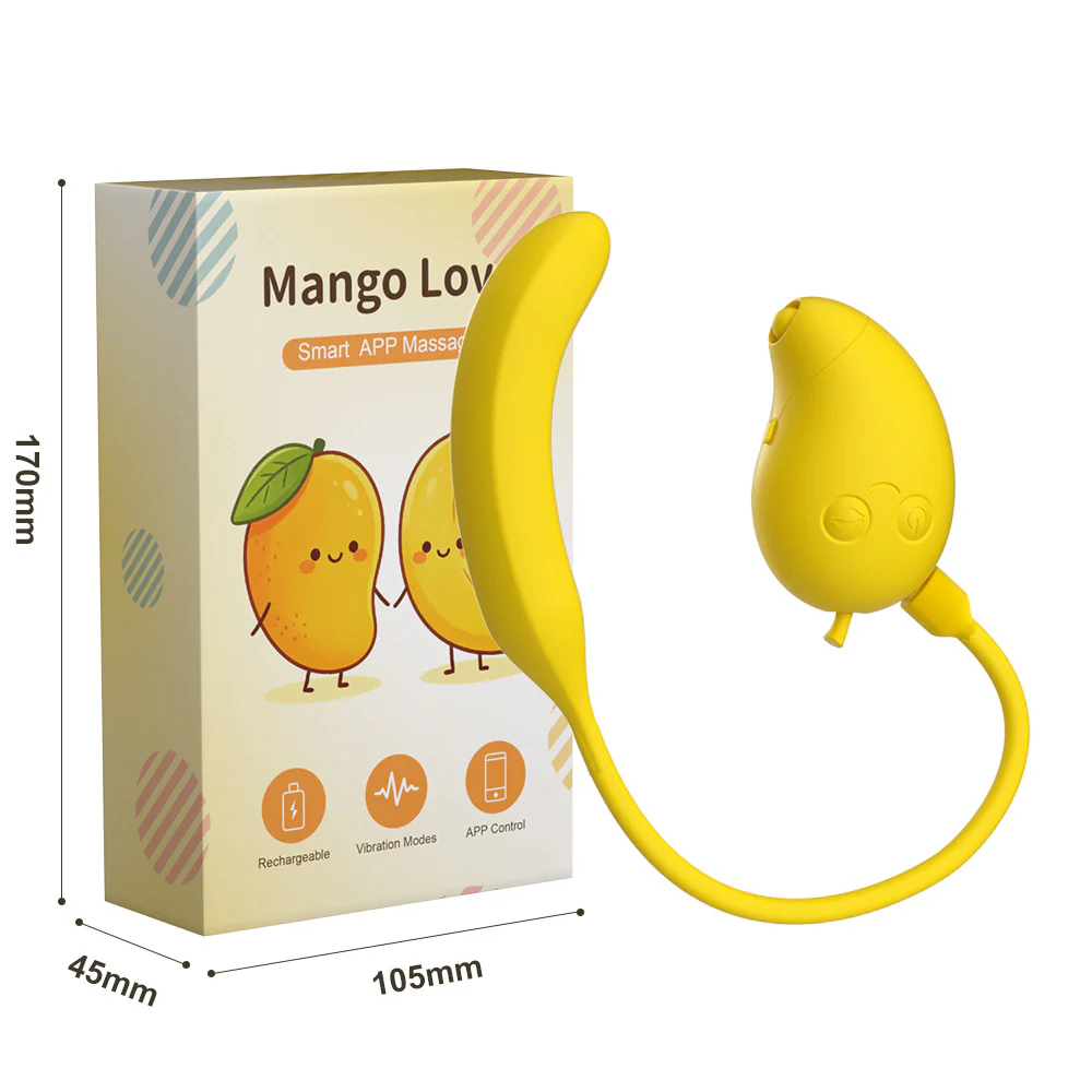 Cute Mango-Shaped Triple Function Sucking Vibrator - Image 11
