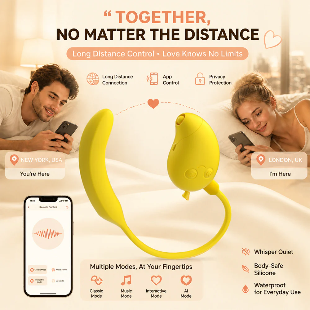 Cute Mango-Shaped Triple Function Sucking Vibrator - Image 9