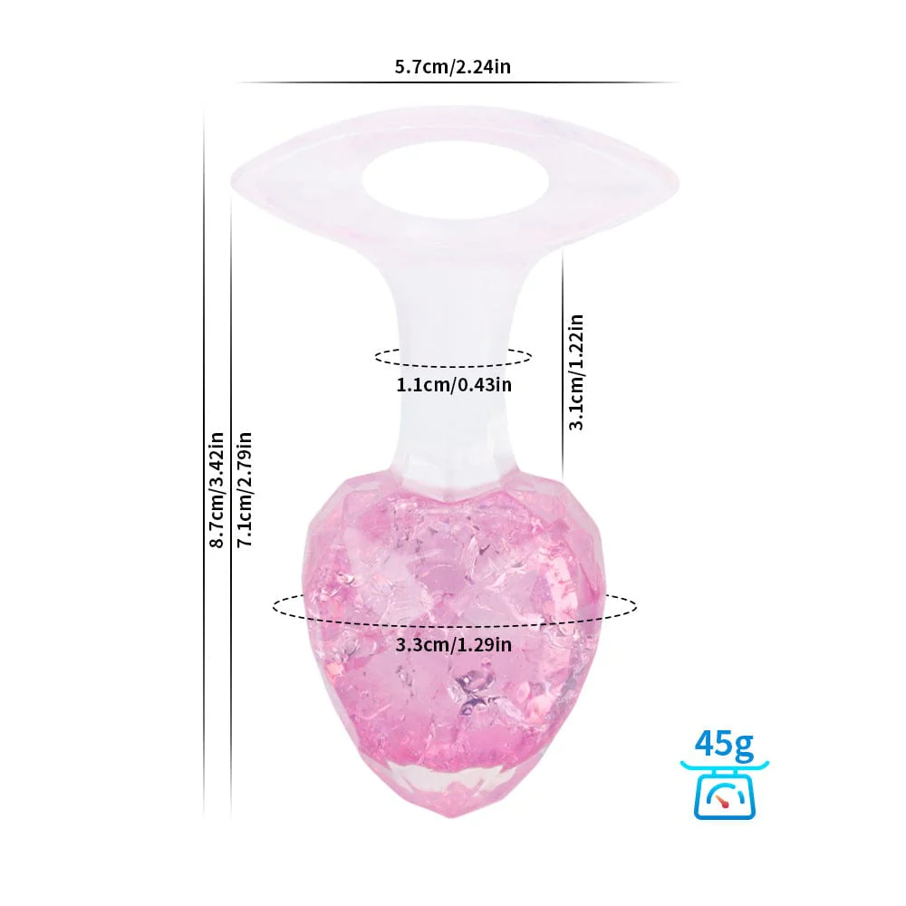 Diamond Crystal Rainbow Wearable Butt Plug Anal Sex Toy - Image 14