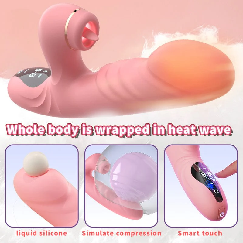 Electric Heated Vibrator Automatic Sucking Thrusting Machine For Women - Image 5