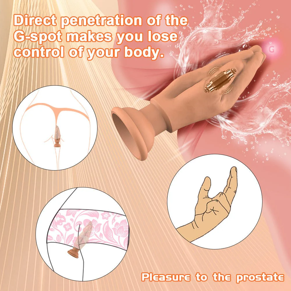 Finger Shaped Vibrating Anal Plug Fantasy Dildo Plug - Image 4