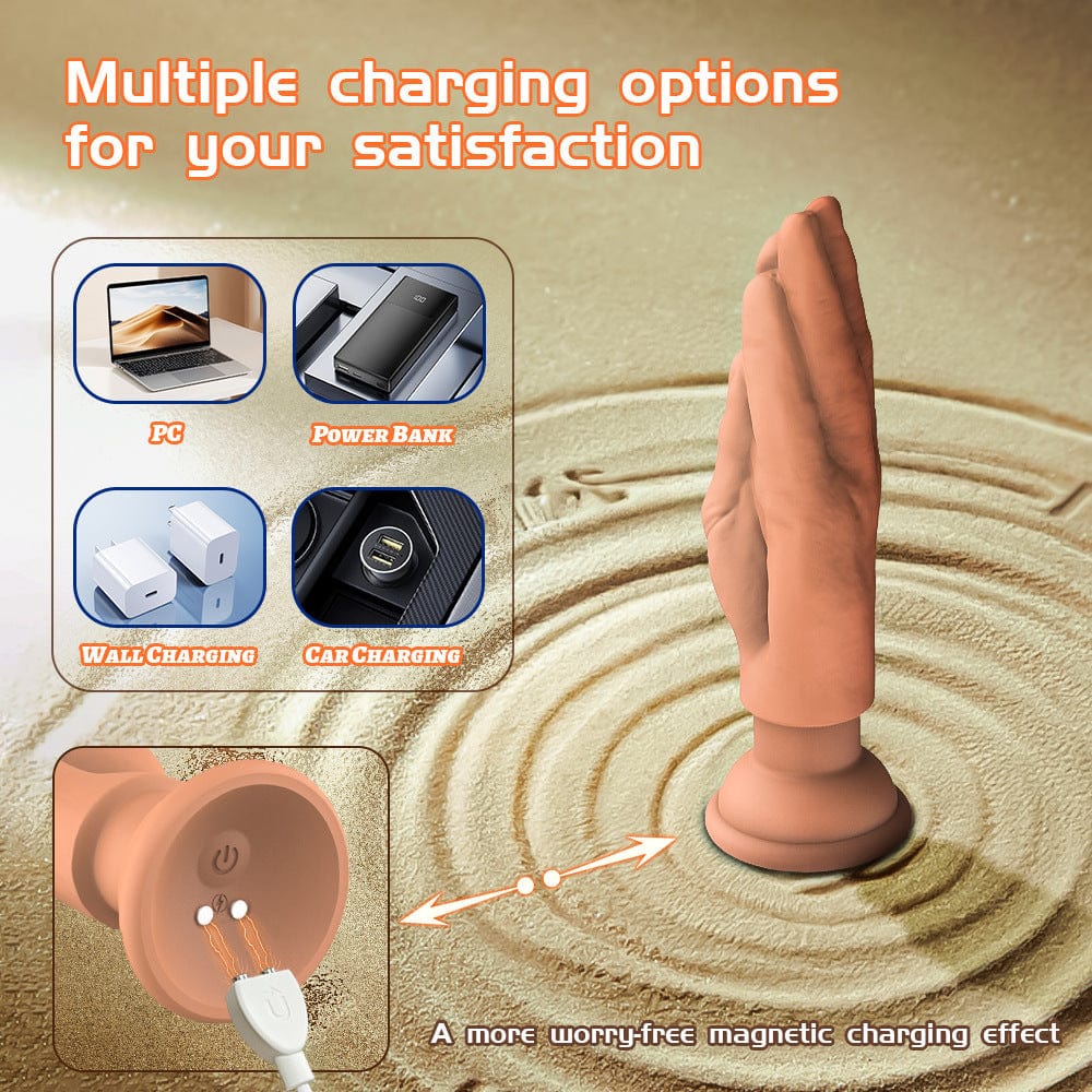 Finger Shaped Vibrating Anal Plug Fantasy Dildo Plug - Image 5