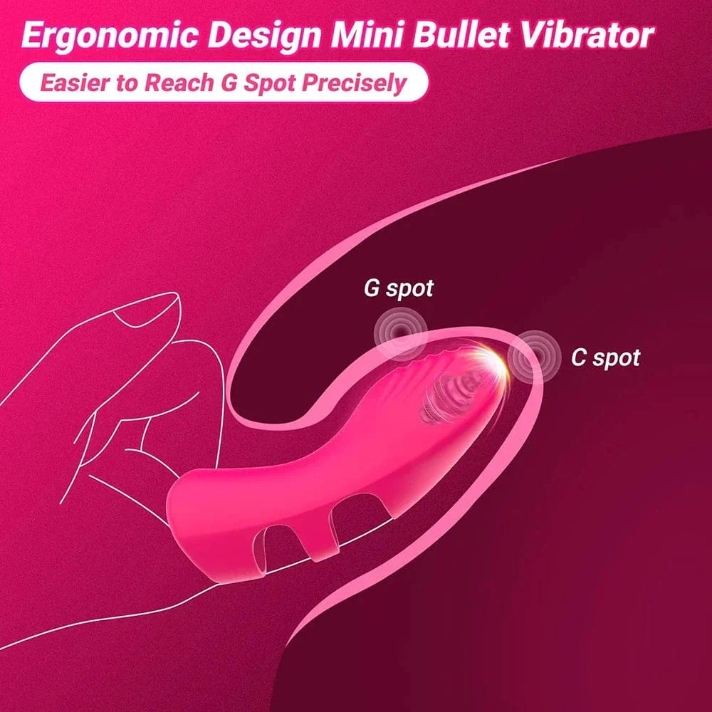 Finger Vibrator Clitoral G Spot Massager with 10 vibration For Couple Foreplay - Image 3