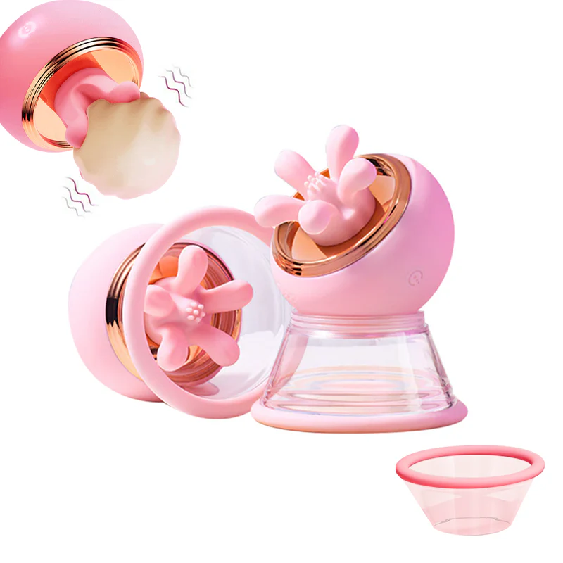 First Kiss 2 in 1 Kneading Nipple Clamps Breast Massager - Image 2