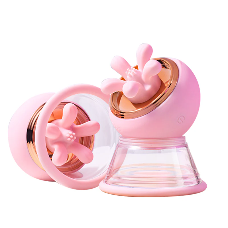 First Kiss 2 in 1 Kneading Nipple Clamps Breast Massager - Image 8