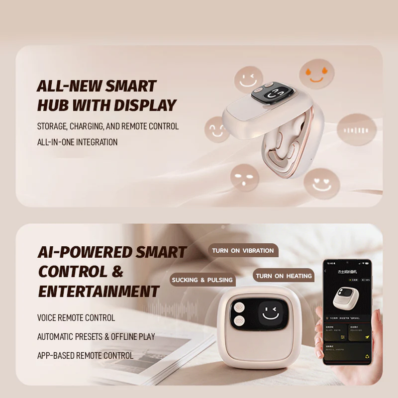 Foldable Smart Suction & Vibrating Egg Set - Image 5