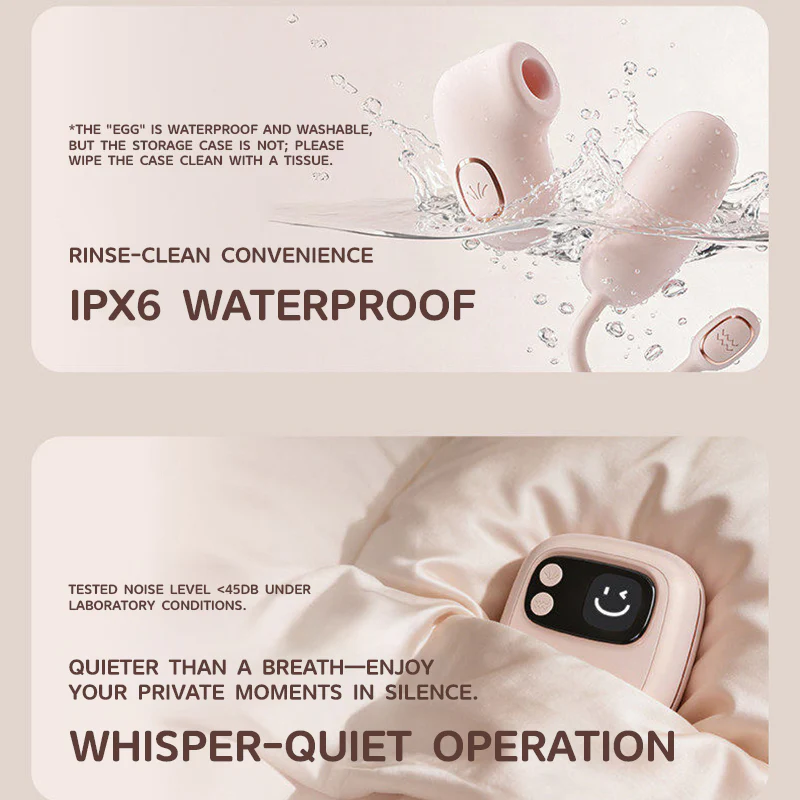 Foldable Smart Suction & Vibrating Egg Set - Image 6