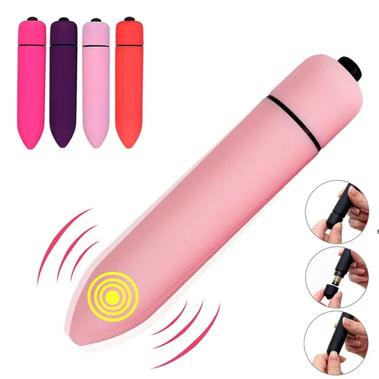 【Free Gift】Fun Vibrator Mini Bullet Jump Egg Ten Frequency Vibration Tip Frosted Bullet - Image 2