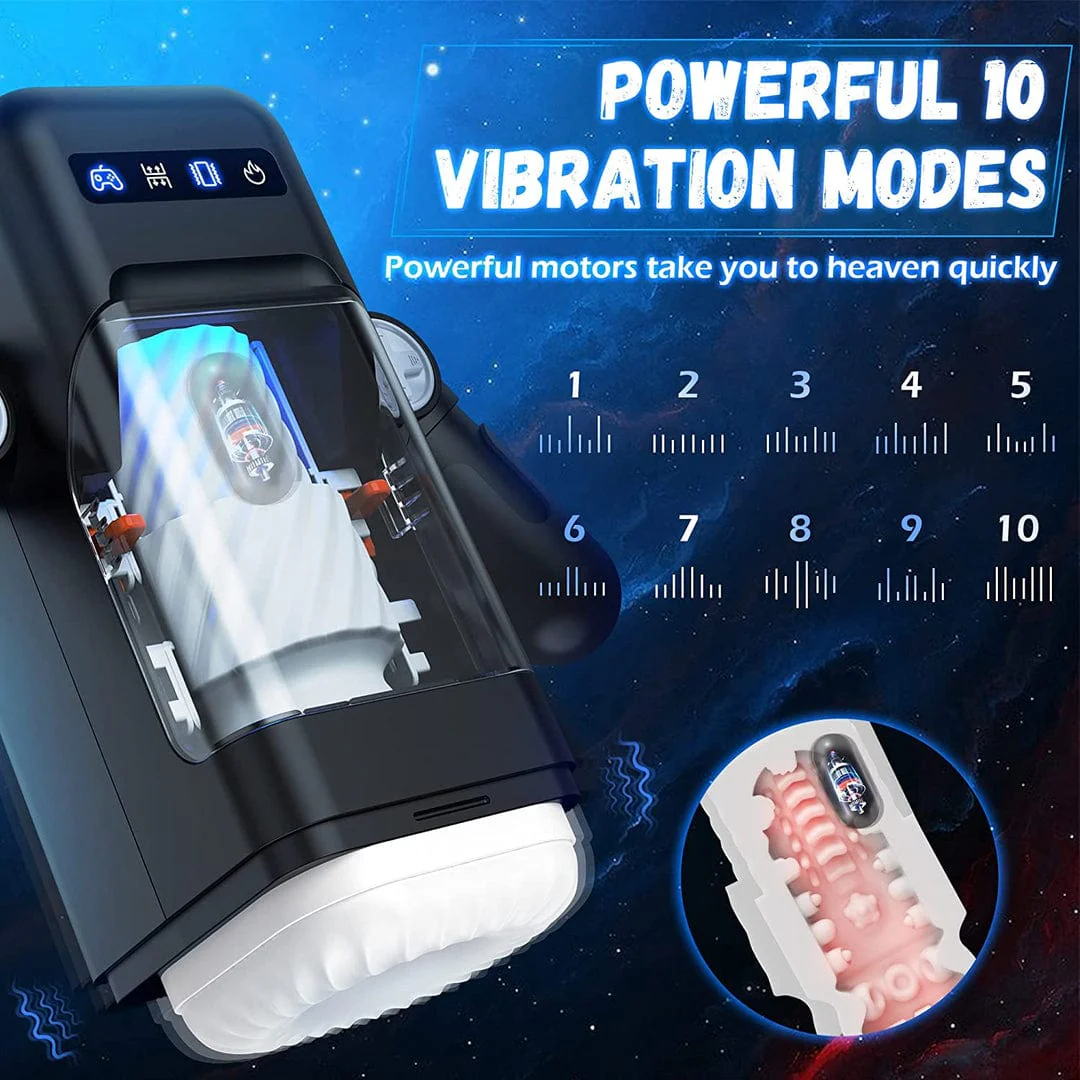 Game Telescopic Vibrating Heating Masturbator - Image 10