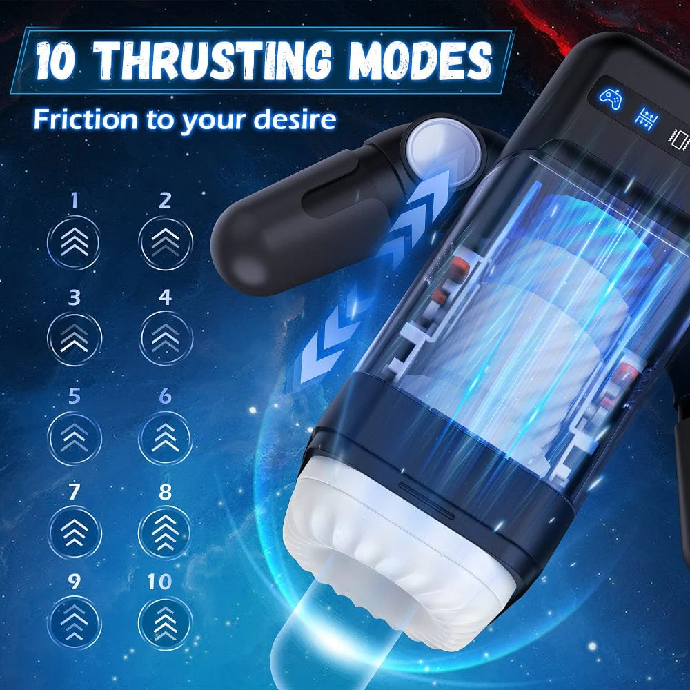 Game Telescopic Vibrating Heating Masturbator - Image 6