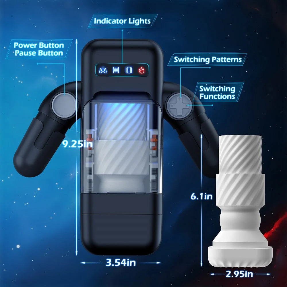 Game Telescopic Vibrating Heating Masturbator - Image 7