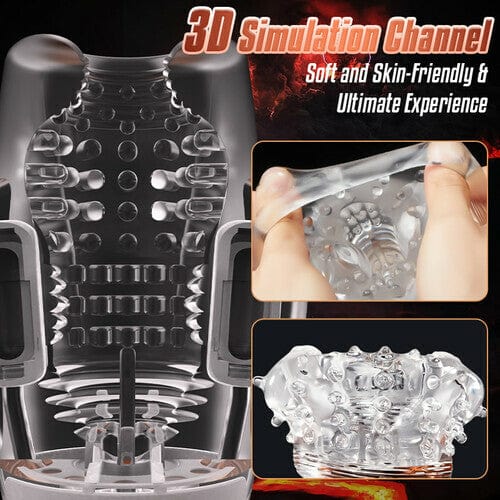 Gawk Gawk 5000 Sucking & Vibrating Transparent Male Masturbator - Image 2
