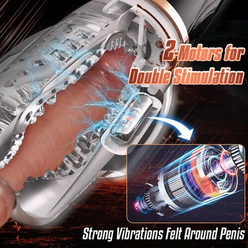 Gawk Gawk 5000 Sucking & Vibrating Transparent Male Masturbator - Image 6