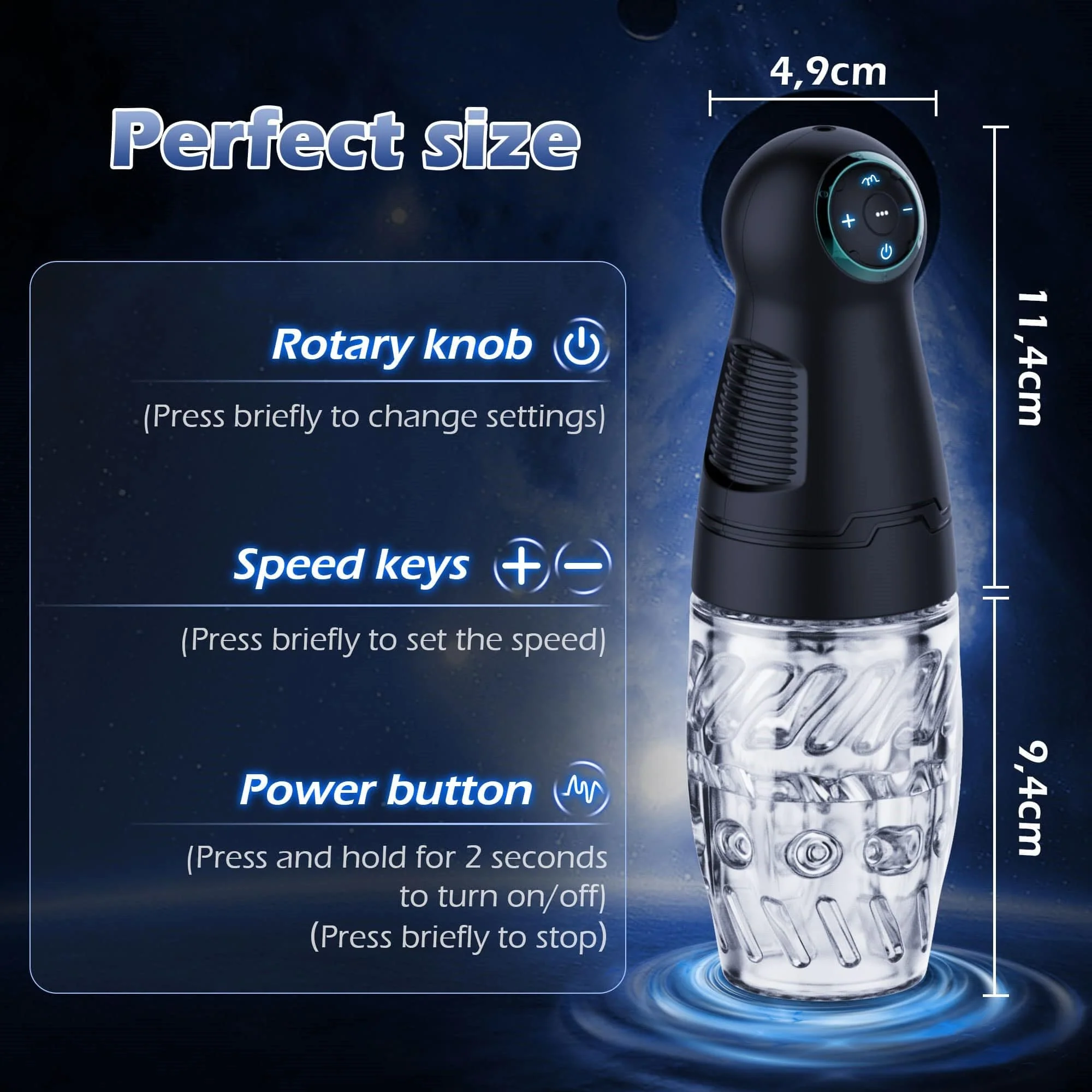 Gawk Gawk 300 Male Masturbator Male Masturbator With 4 Rotation & 3 Speed Modes - Image 2
