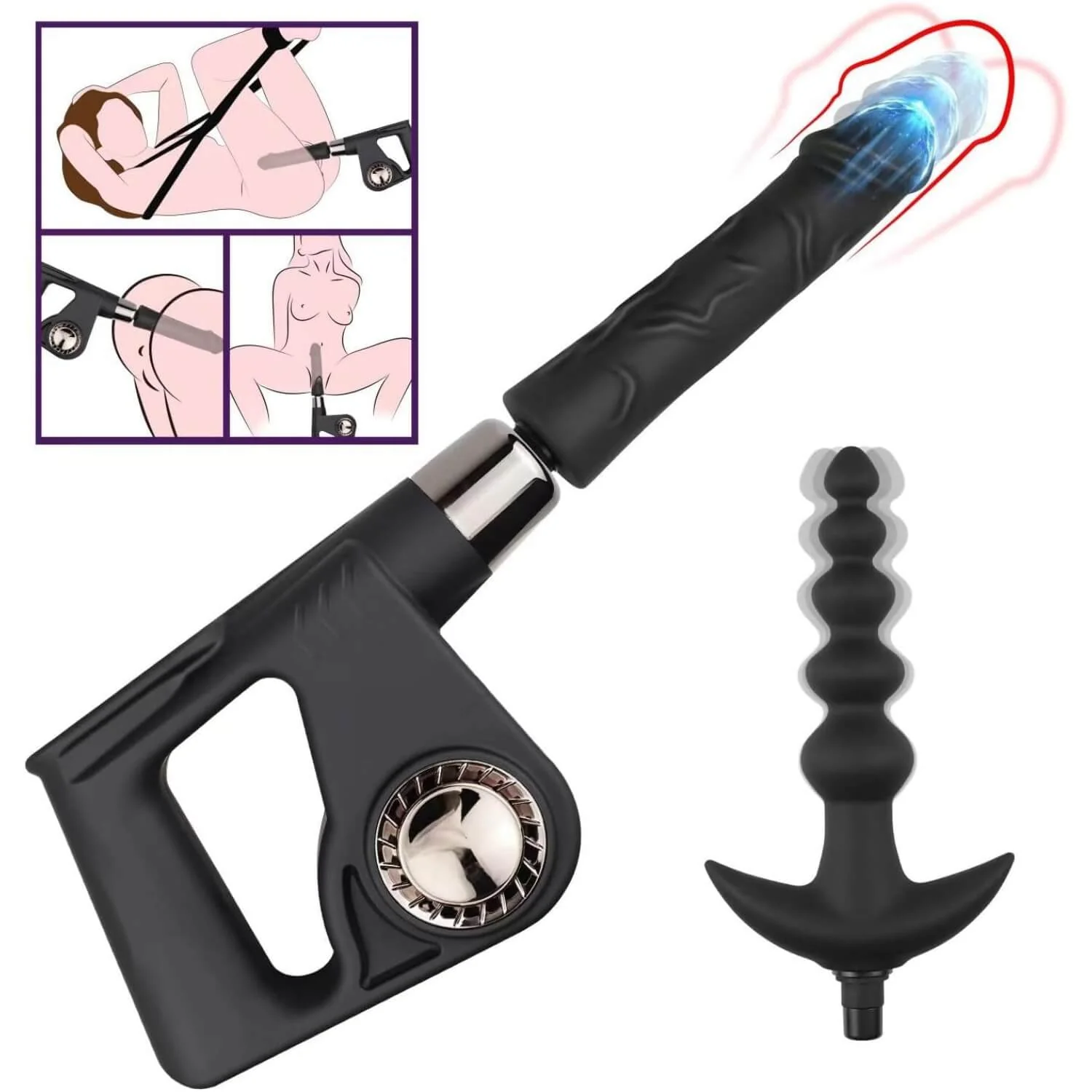Handheld Multi Function Thrusting Vibration Dildo Machine - Image 6