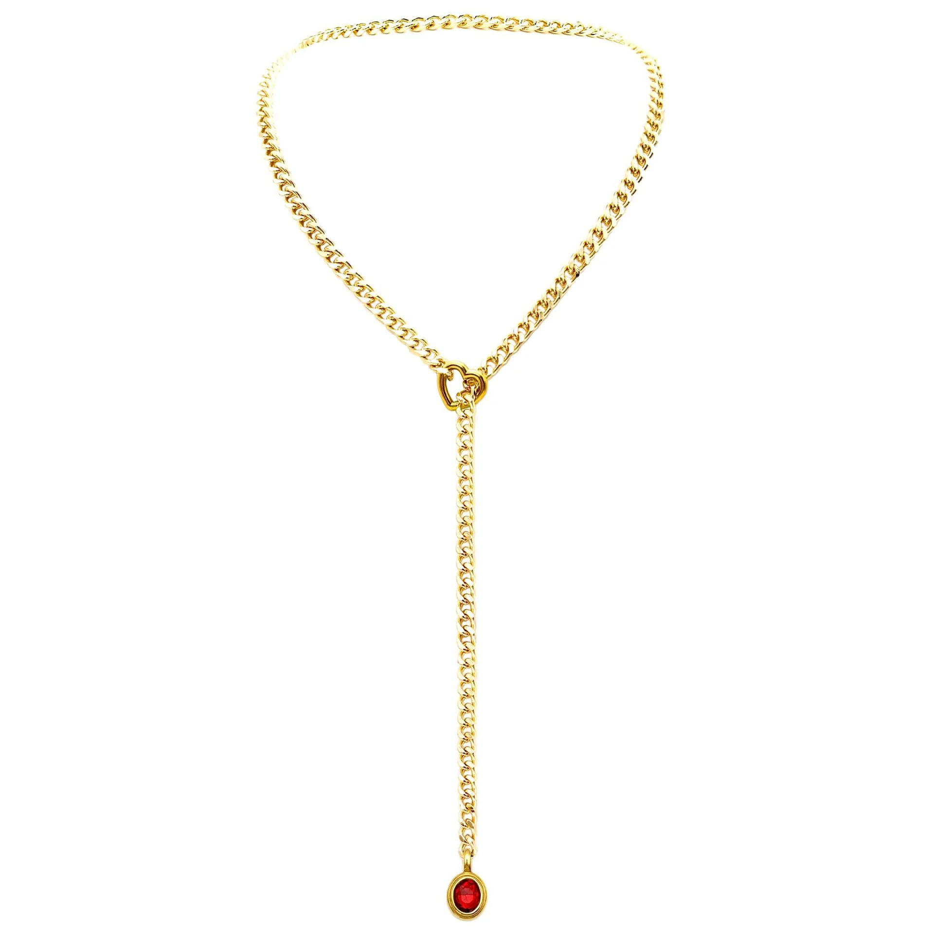 Heart Crystal O-ring Slip Chain - Image 7