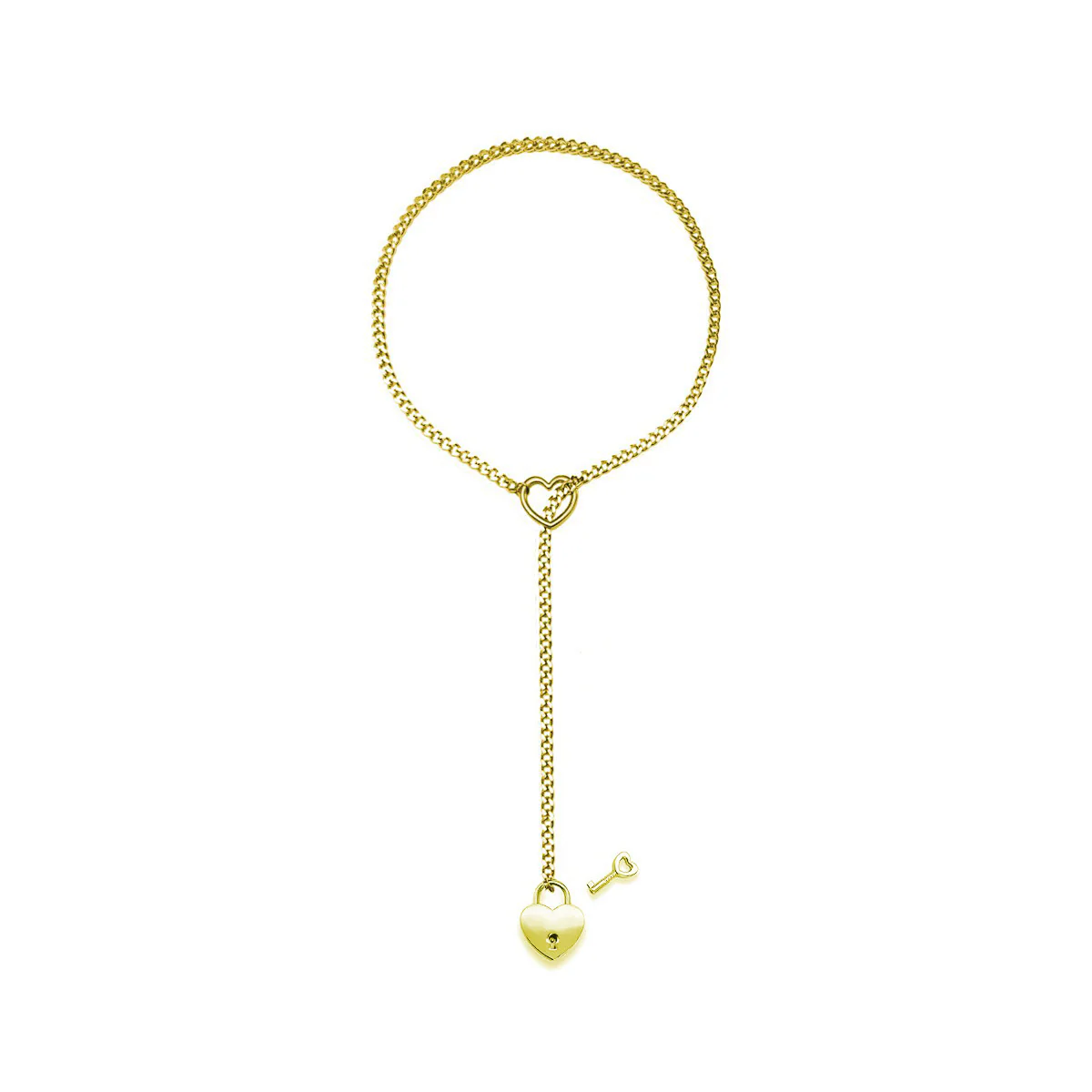 Heart O-Ring Lock & Key Slip Chain - Image 7