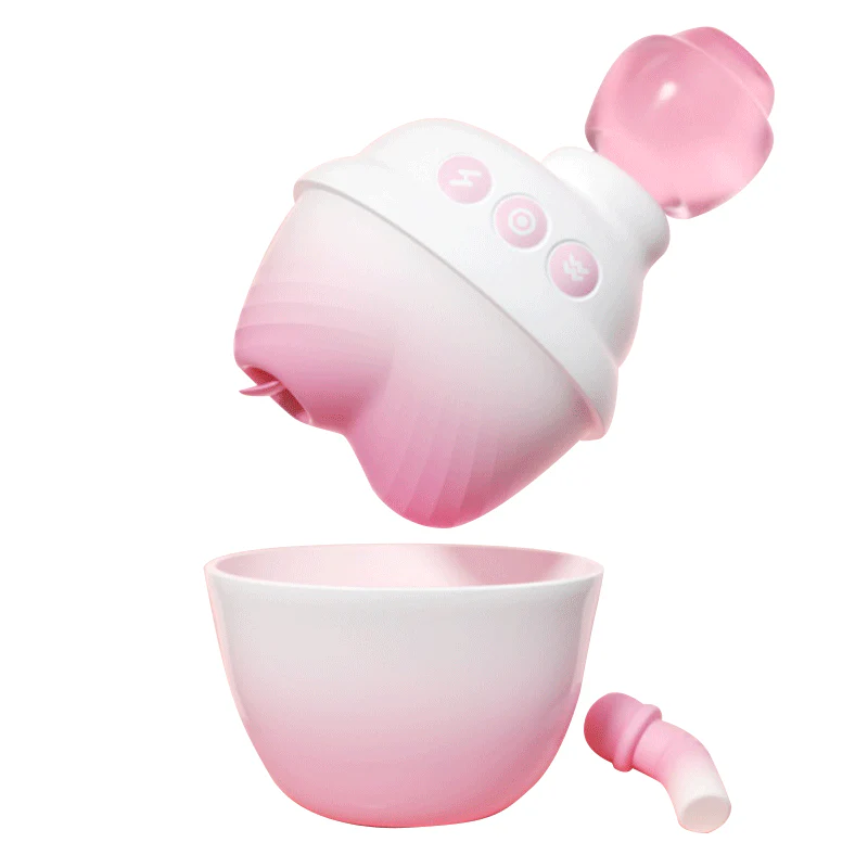 Hehe Cup 2-in-1 Suction Licking Clitoral Vibrator