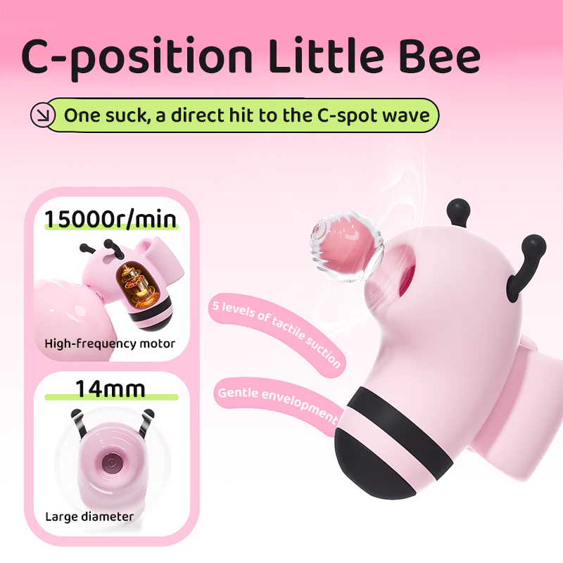 Honey Bee Buzzing Garden Clitoral Sucker & G-Spot Vibrator Duo Set - Image 3