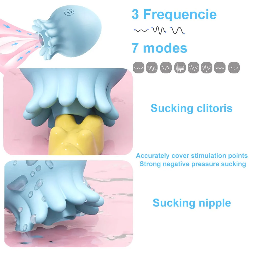 Jellyfish 10 Frequency Sucking Vibrator For Adult Sex Toys - Image 2