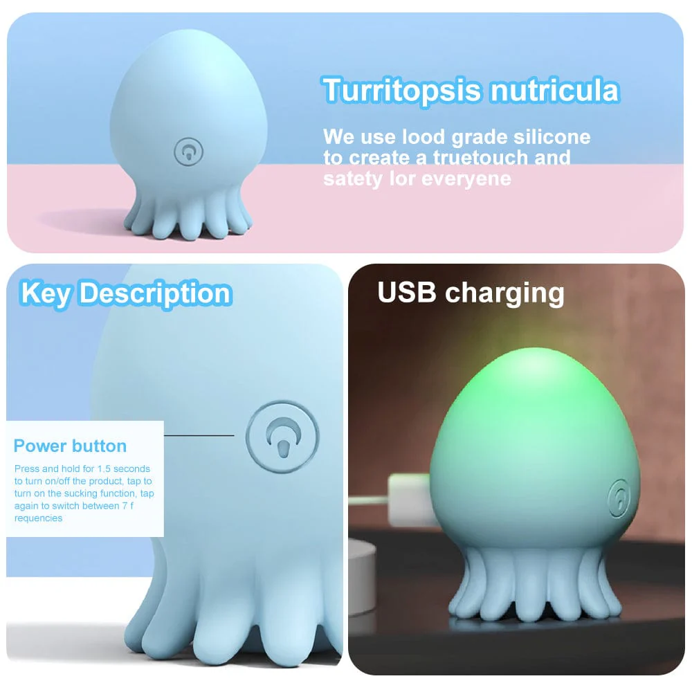 Jellyfish 10 Frequency Sucking Vibrator For Adult Sex Toys - Image 3