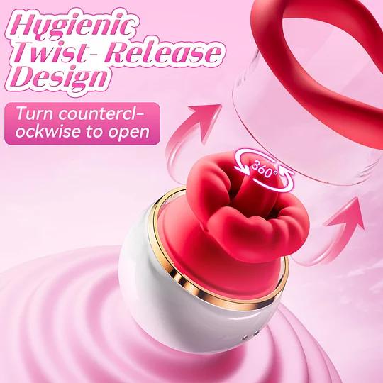 LCD Oral Sex Simulator Sucking & Licking Vibrator with Heating 3-in-1 - Image 5