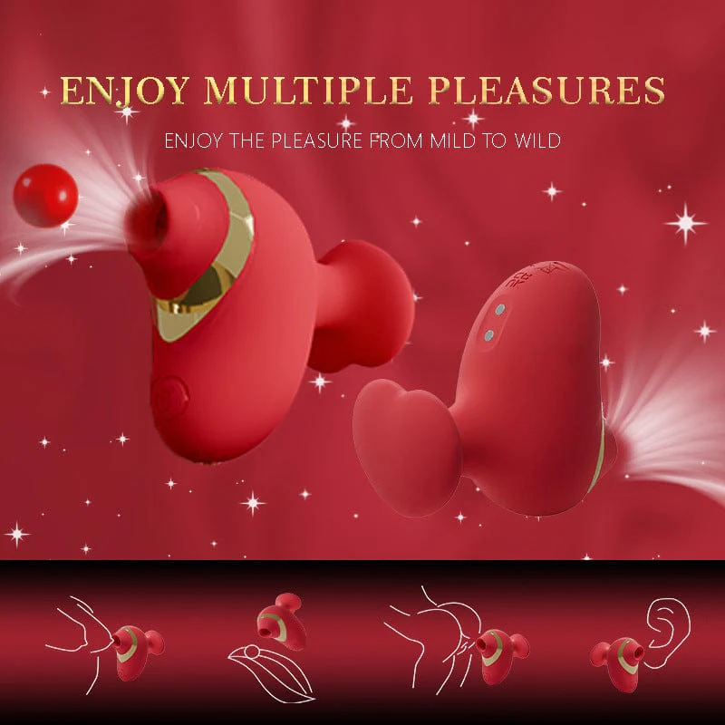 Love Shape Finger Sucking Vibrator Clitoris Stimulation For Couple Foreplay - Image 4