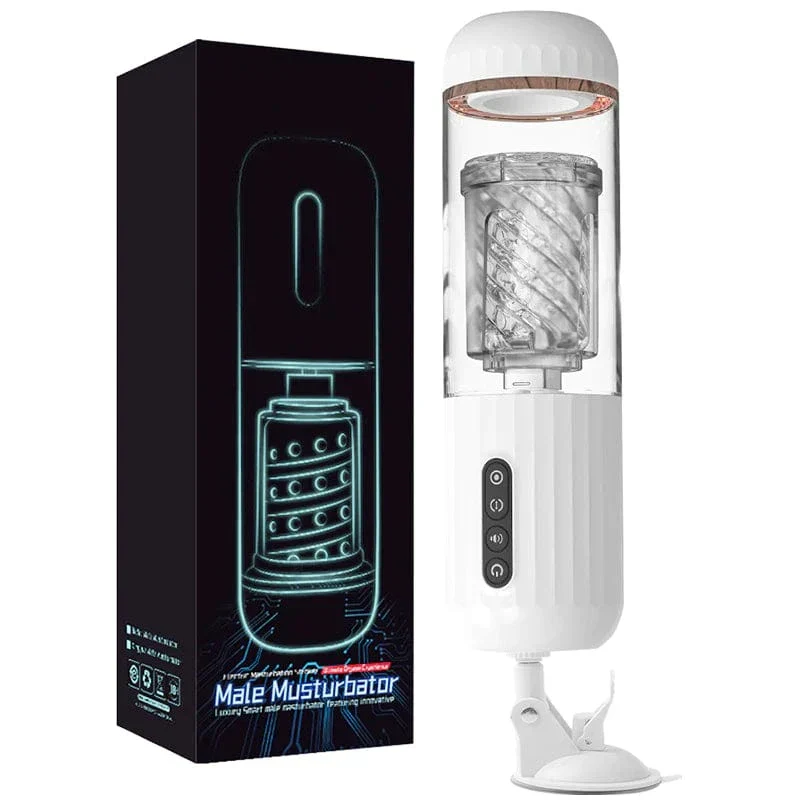 10-Frequency Rotating 10-Frequency Retractable Male Masturbator - Image 7