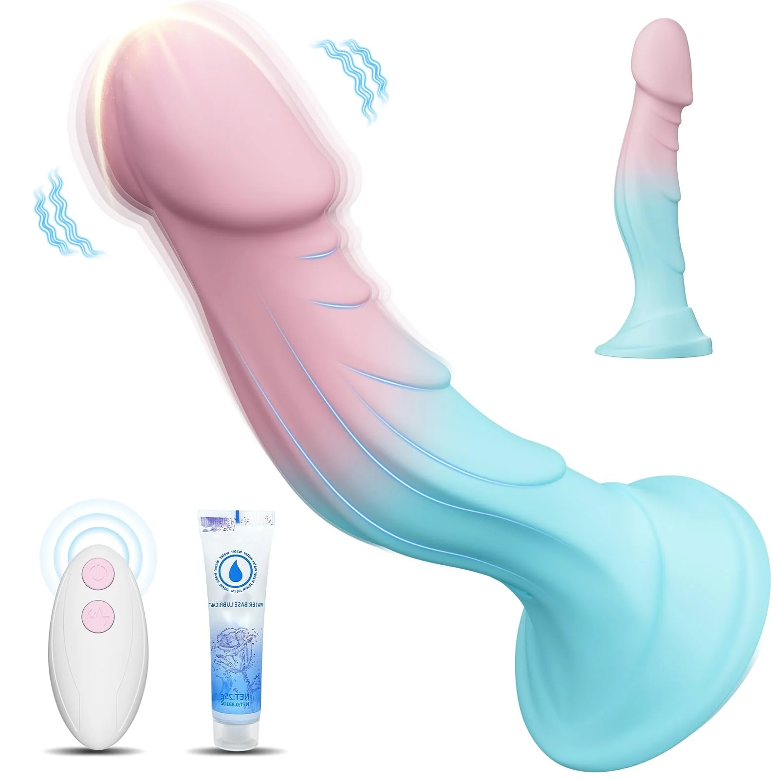 7.5” Silicone Realistic Dildos with Suction Cup for Women - Image 2