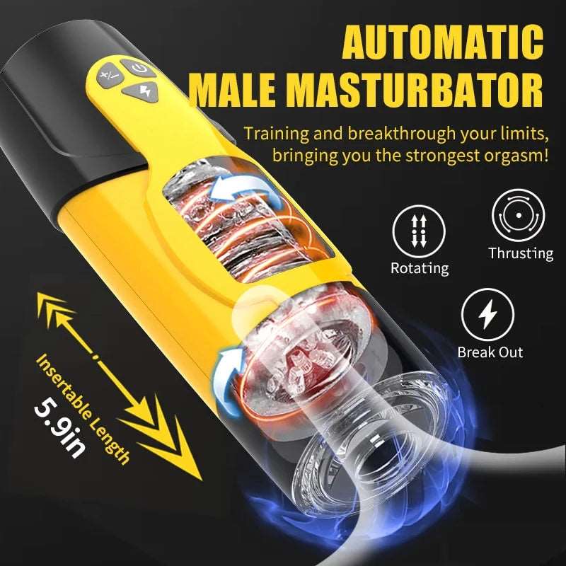 Male Masturbator Masturbator 7 Thrusting Modes 7 Rotation - Image 6