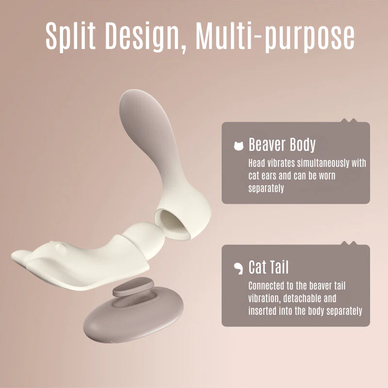 Beaver Wearable Detachable Remote Control Vibrator - Image 4