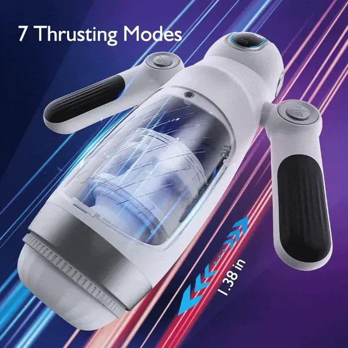 Bella Bot Robot Telescopic Vibrating Male Penis Stroker - Image 3