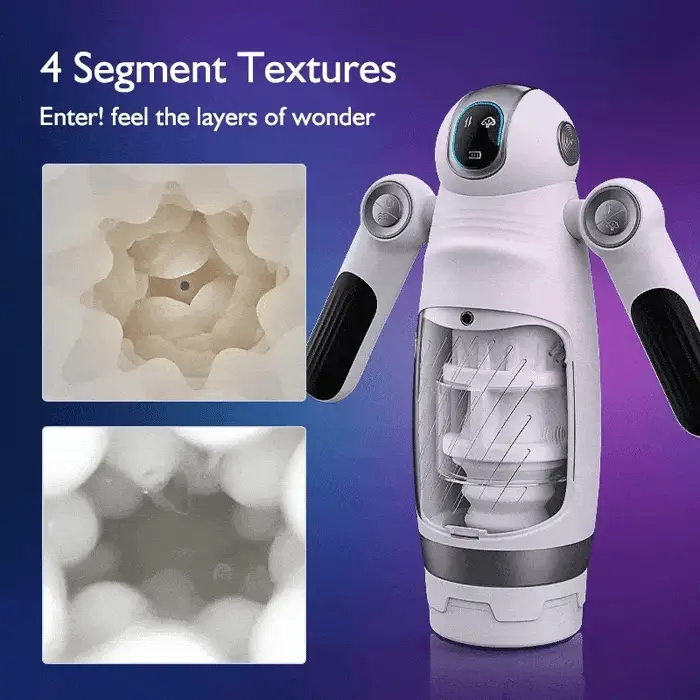 Bella Bot Robot Telescopic Vibrating Male Penis Stroker - Image 4