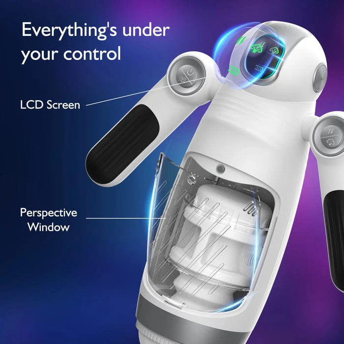 Bella Bot Robot Telescopic Vibrating Male Penis Stroker - Image 6