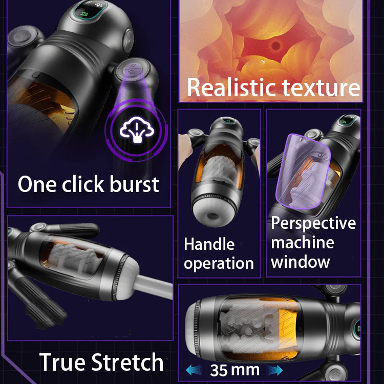 Bella Bot Robot Telescopic Vibrating Male Penis Stroker - Image 8