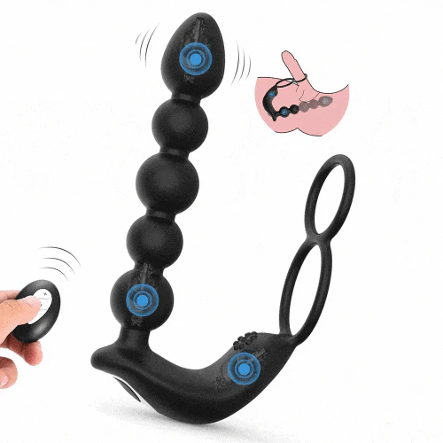 Butt Plug Anal Penis Ring Rechargeable Prostate Massager - Image 2
