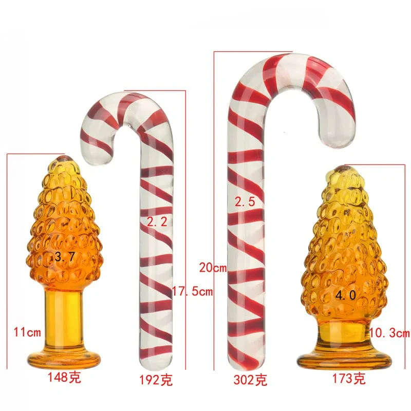 Christmas Crystal Anal Plug Vaginal Stimulation Masturbation Dildo - Image 2