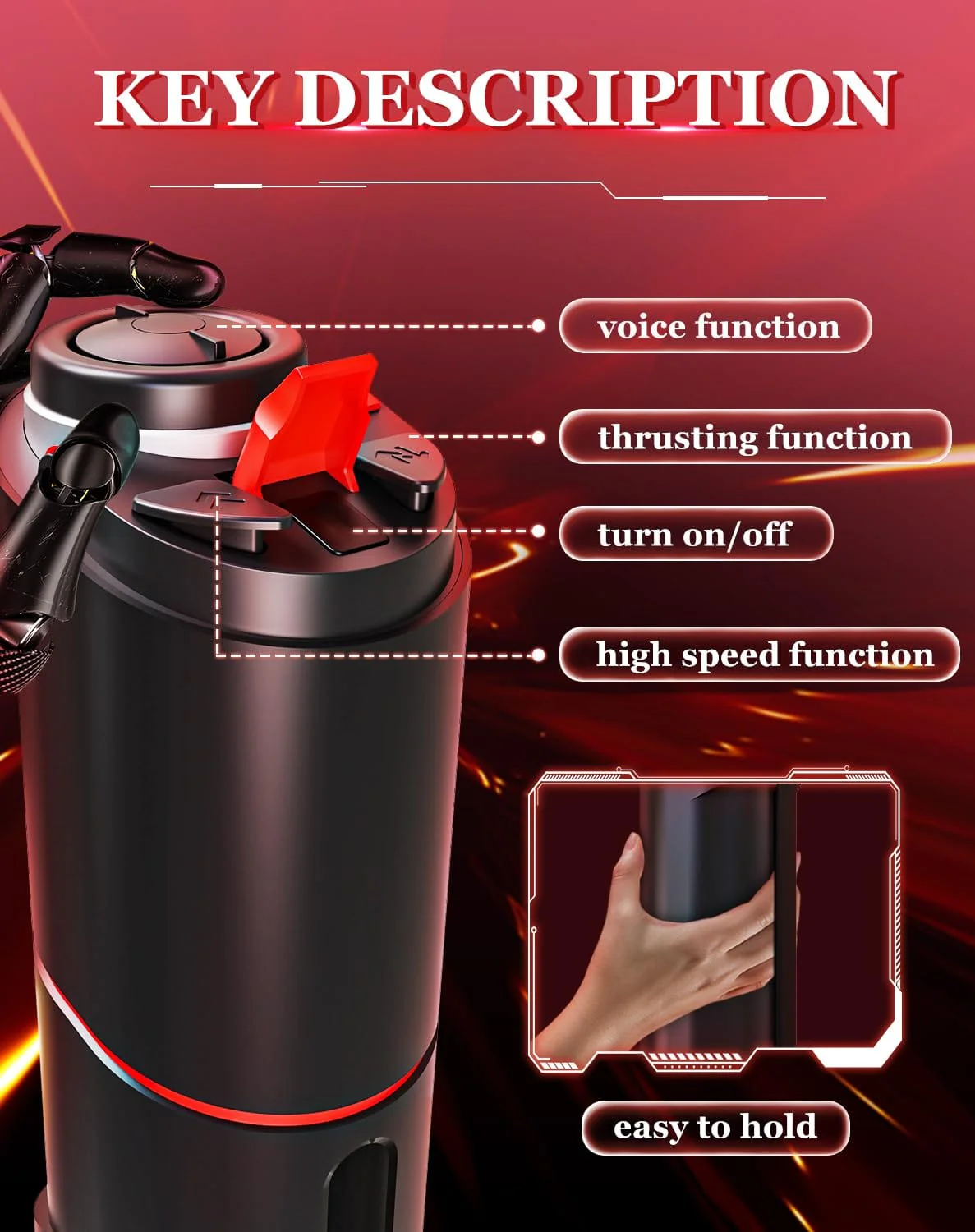 Darth Vader Fully Automatic Telescopic Airplane Cup For Men - Image 8