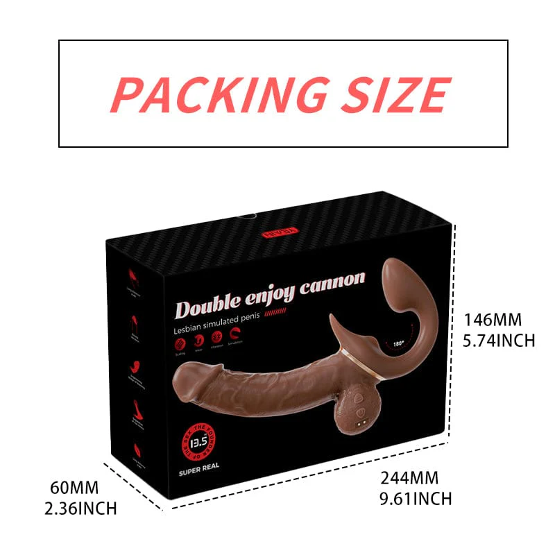 Double-Ended Dildos Female 10 Frequency Variable Sex Machine Clitoris Vibrator - Image 2