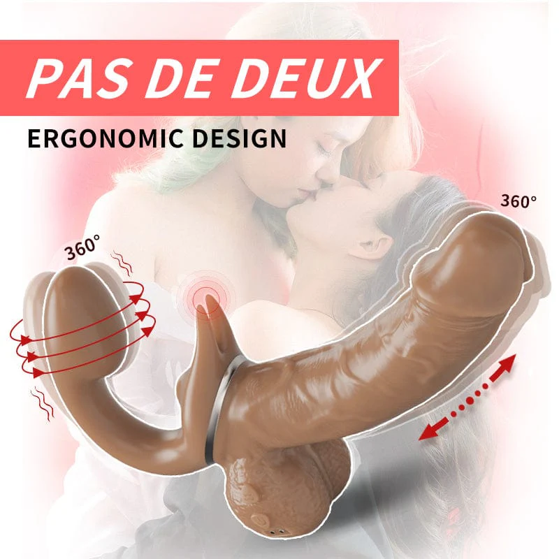 Double-Ended Dildos Female 10 Frequency Variable Sex Machine Clitoris Vibrator - Image 9