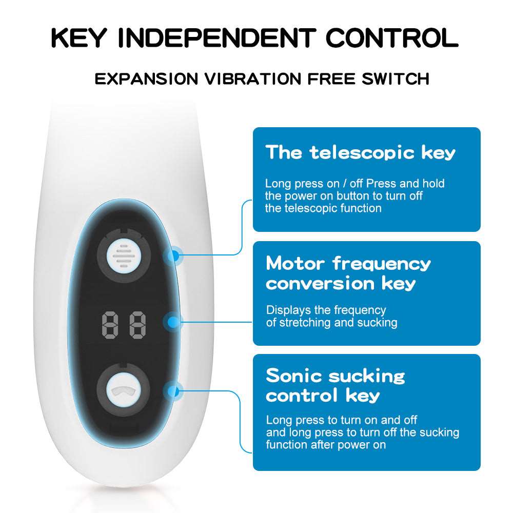 5-Frequency Sucking Stretching and Heating Female Vibrator - Image 6