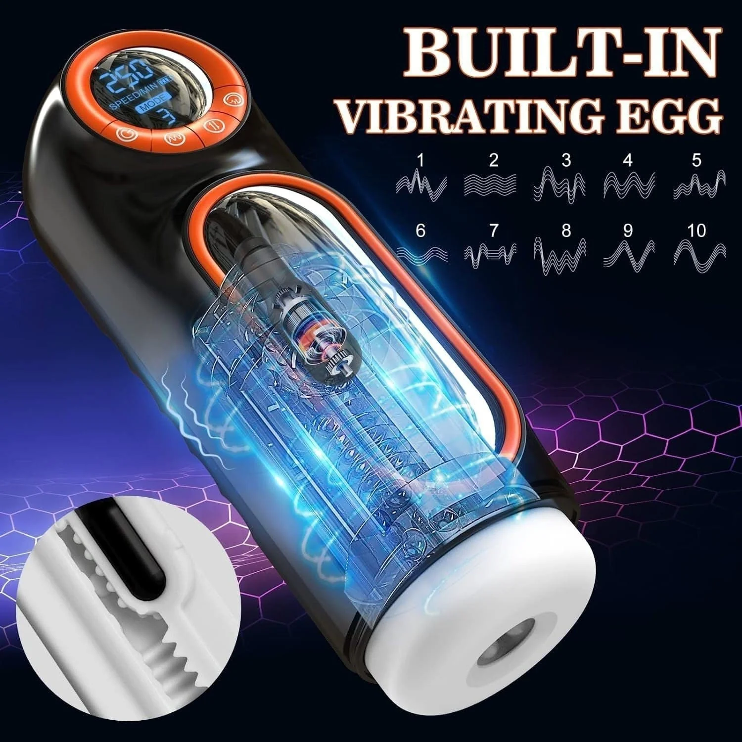 Intruder 1.0 - Fully Automatic Men's Masturbator Inverted Male Masturbator - Image 3