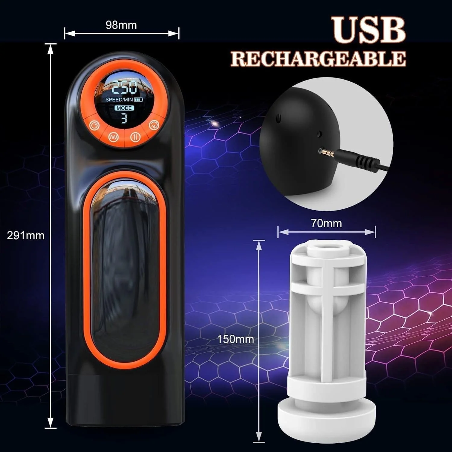 Intruder 1.0 - Fully Automatic Men's Masturbator Inverted Male Masturbator - Image 4