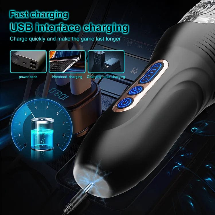 Gawk Gawk 3000 PRO Male Rose Thrusting Rotating And Vibrating Oral Sex Male Masturbator - Image 9