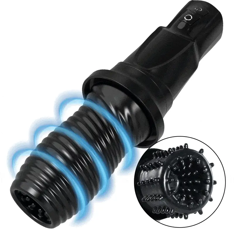 Gawk Gawk Black (With Cover) Tivino Rotating Vibration Male Masturbator
