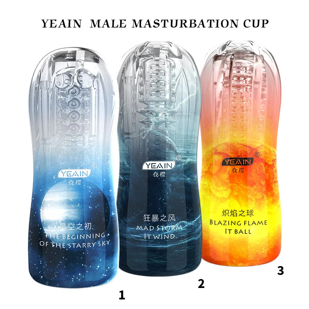 Ransparent Sucking Vibrating Male Masturbator Automatic Male Trainer
