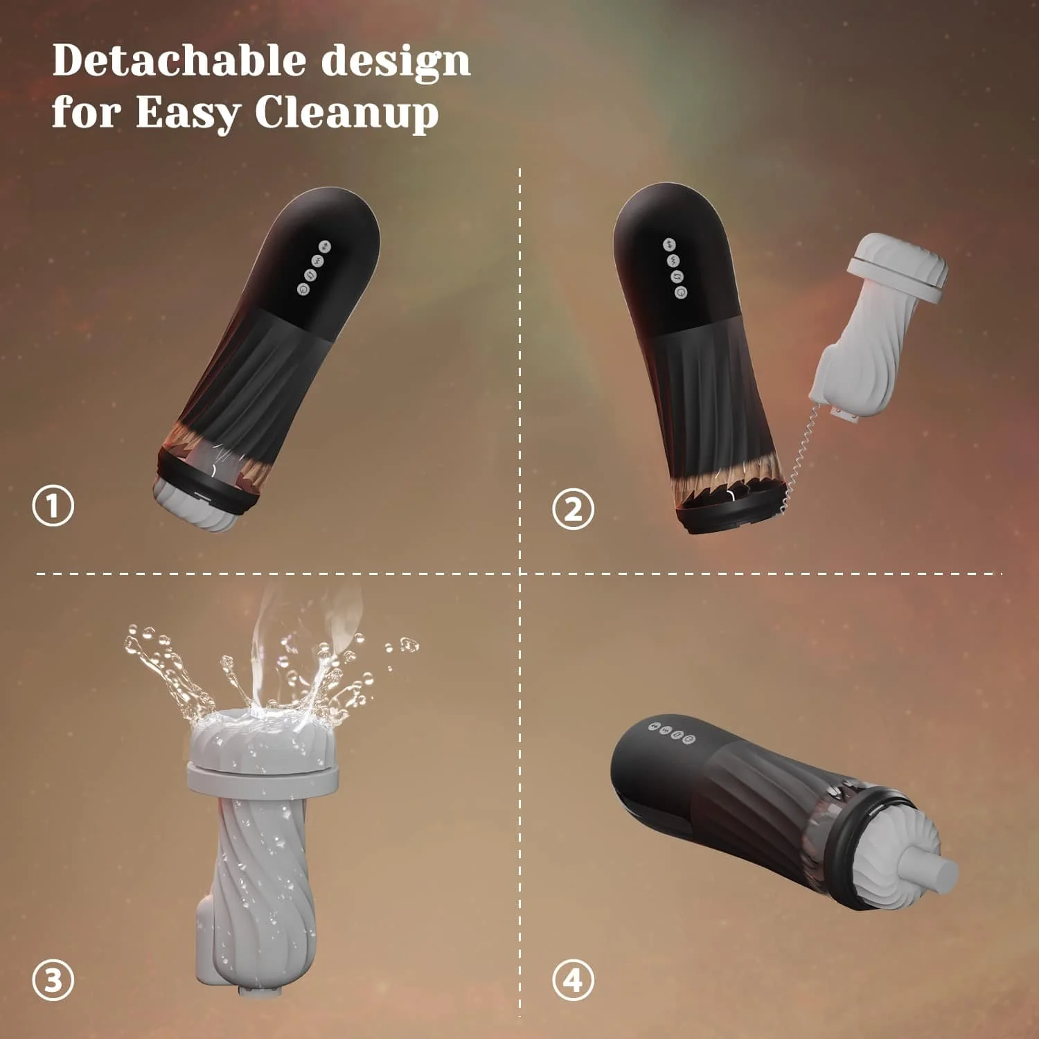 Rocket 3d Realistic Textured Electric Stroker With 5 Thrusting Rotating Modes - Image 12