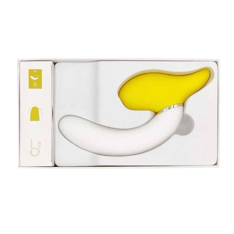 Rotating Banana Vibrator Sucking Double Vibration Masturbation Sex Toy - Image 6