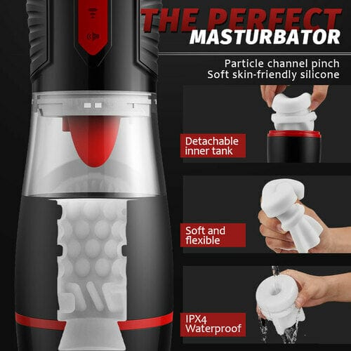 4 Sucking Modes Penis Cup 7 Tongue Licking Male Masturbator Cup - Image 2