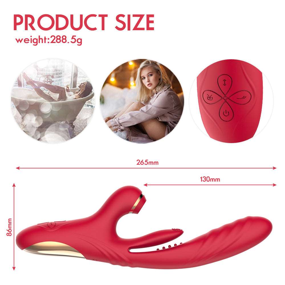 3 in 1 Suction & Thrusting Vibrator With Tongue For Clitoris & G-spot - Image 4